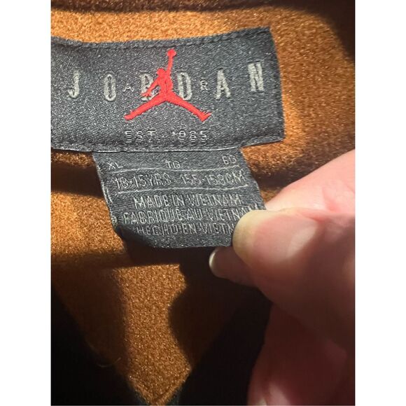 Jordan Kids' Varsity Jacket- Tan Size XL 13-15 Years Old - Picture 3 of 8